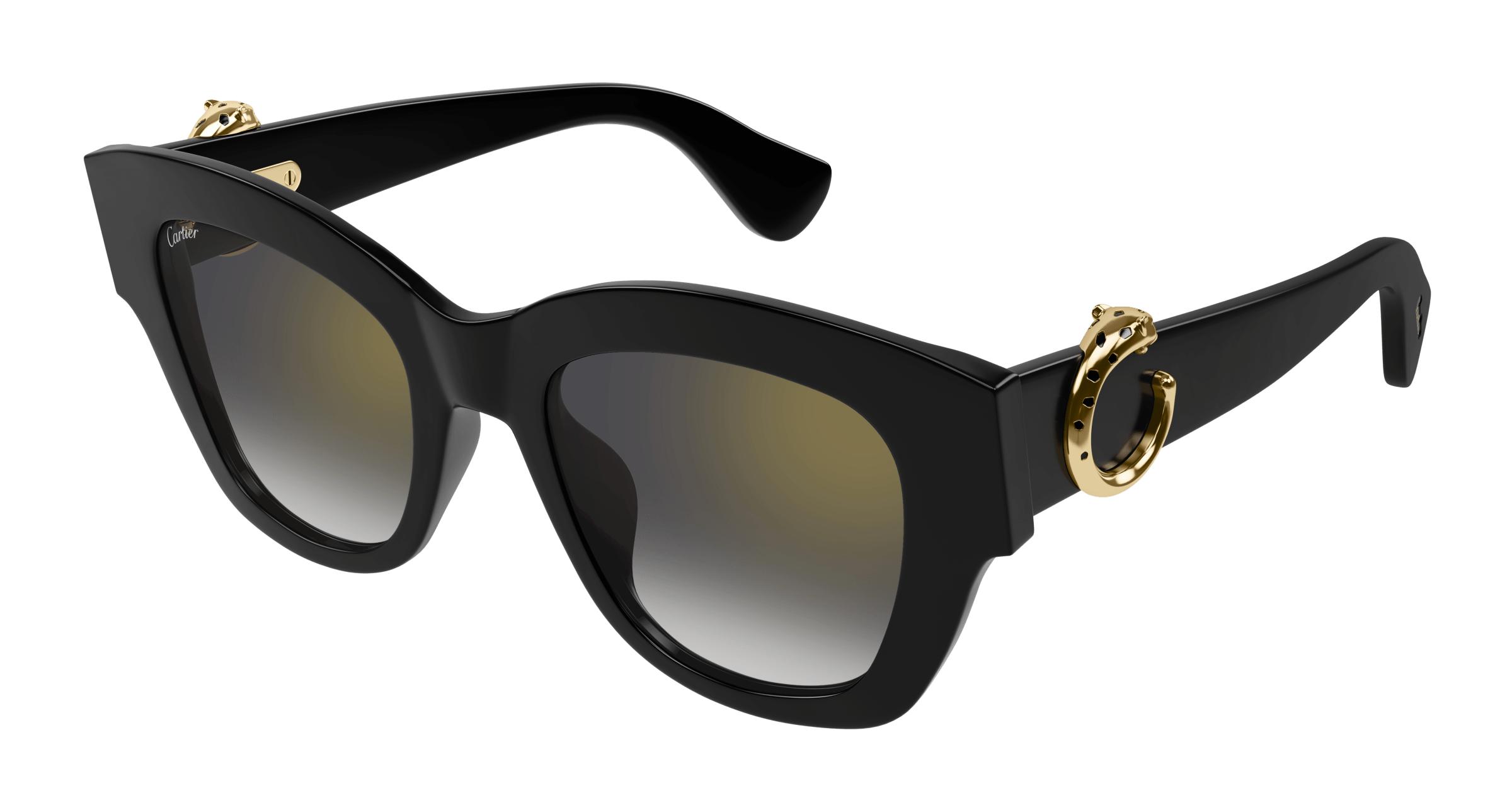 cartier panthere c grey cat eye ladies sunglasses ct0547s 001 52 cartier panthere c grey cat eye ladies sunglasses ct0547s 001 52