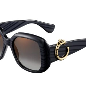 cartier panthere c grey square ladies sunglasses ct0471s 003 54