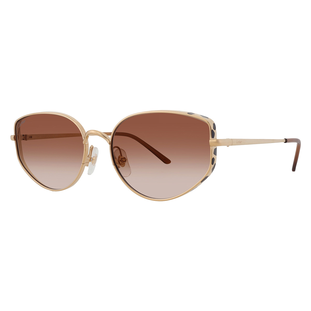 cartier panthere de cartier brown cat eye ladies sunglasses ct0300s 002 58 cartier panthere de cartier brown cat eye ladies sunglasses ct0300s 002 58