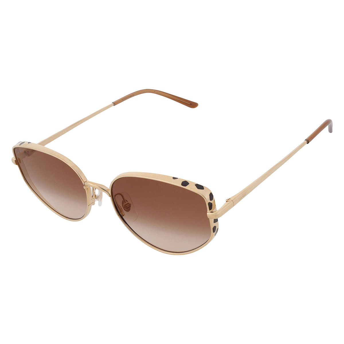 cartier panthere de cartier brown cat eye ladies sunglasses ct0300s 002 58 cartier panthere de cartier brown cat eye ladies sunglasses ct0300s 002 58