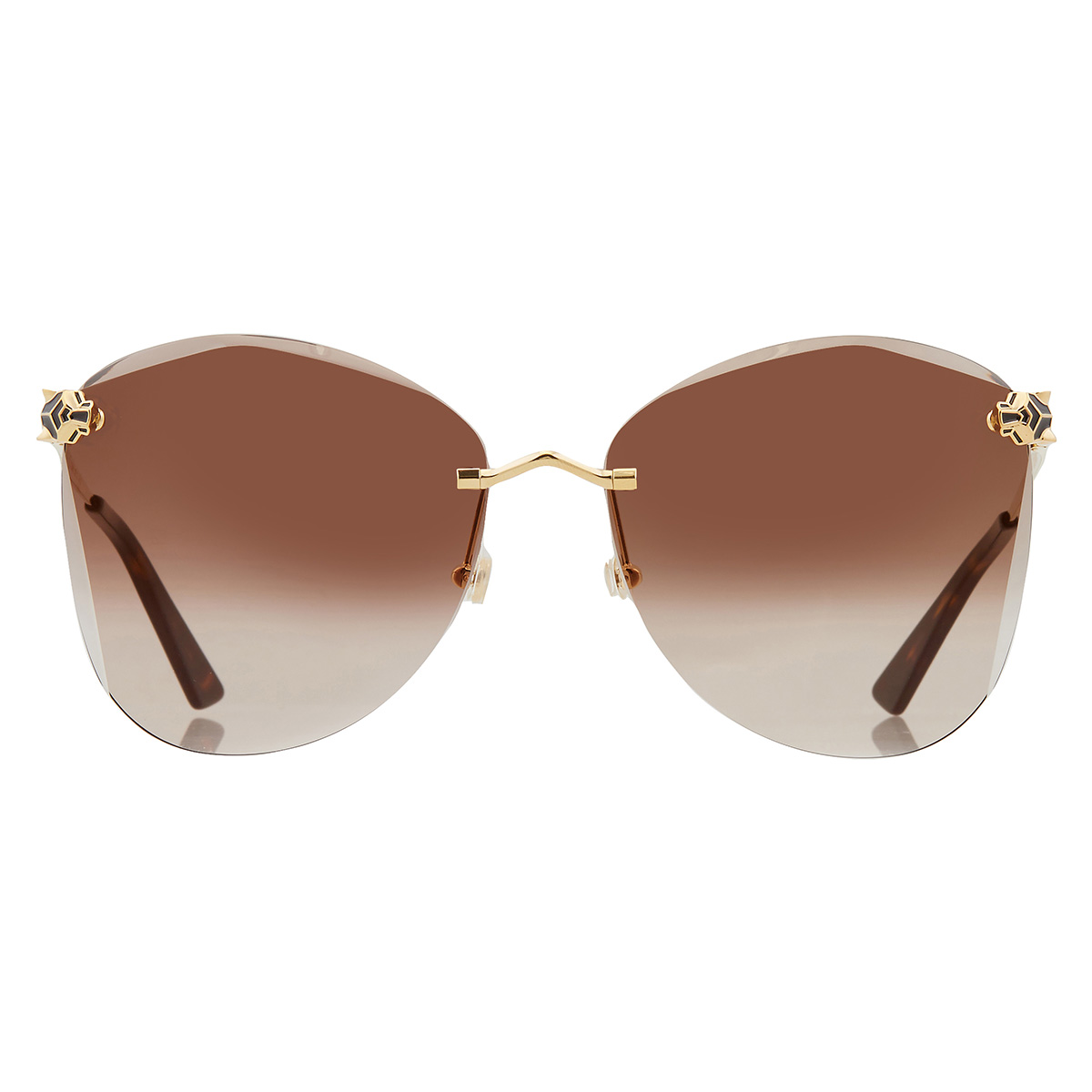 cartier panthere de cartier brown multitreatment butterfly ladies sunglasses ct0398s 002 62 cartier panthere de cartier brown multitreatment butterfly ladies sunglasses ct0398s 002 62