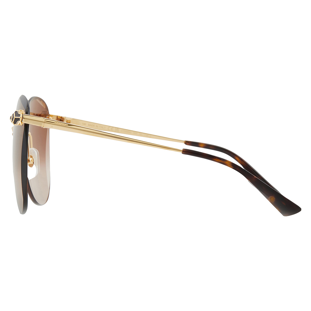 cartier panthere de cartier brown multitreatment butterfly ladies sunglasses ct0398s 002 62 cartier panthere de cartier brown multitreatment butterfly ladies sunglasses ct0398s 002 62