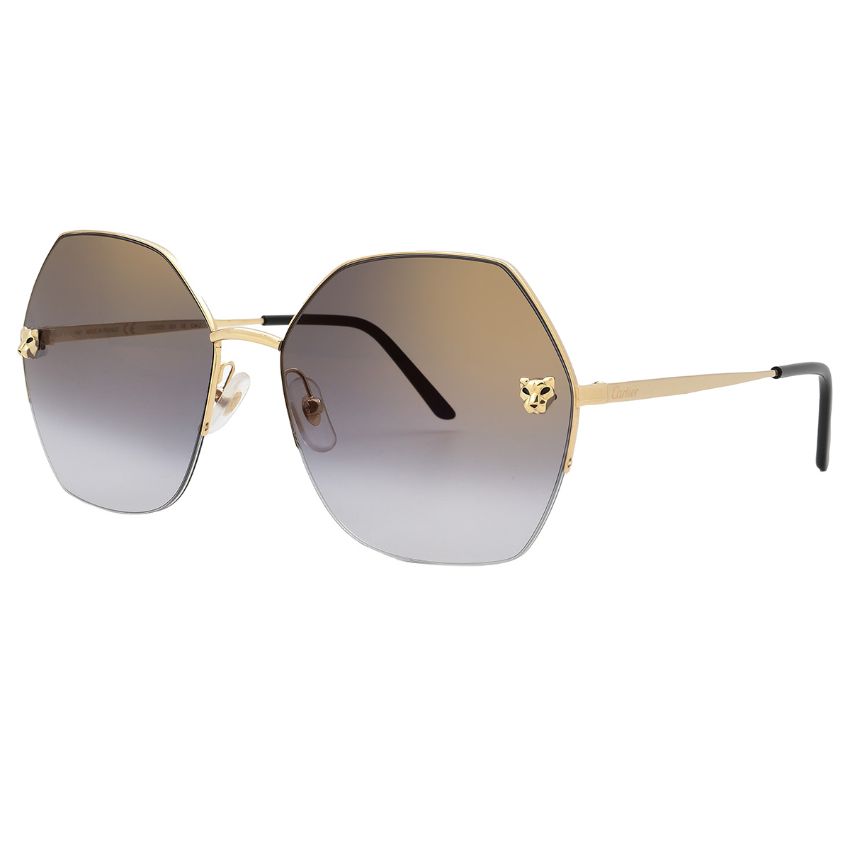 cartier panthere de cartier grey gradient mirror geometric ladies sunglasses ct0332s 001 62 cartier panthere de cartier grey gradient mirror geometric ladies sunglasses ct0332s 001 62