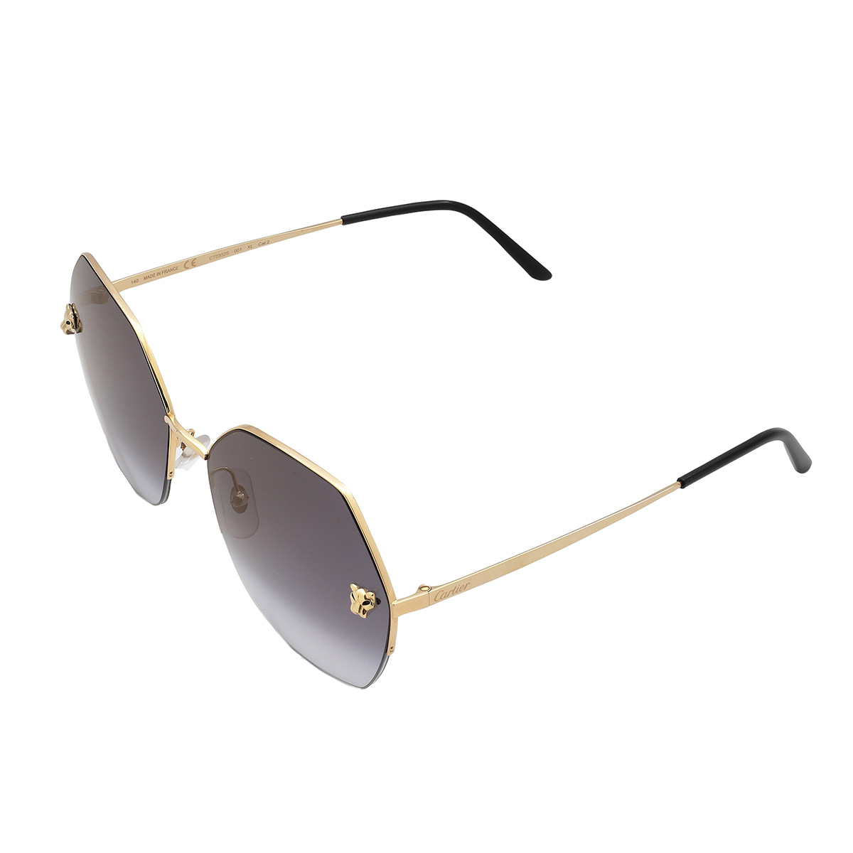 cartier panthere de cartier grey gradient mirror geometric ladies sunglasses ct0332s 001 62 cartier panthere de cartier grey gradient mirror geometric ladies sunglasses ct0332s 001 62