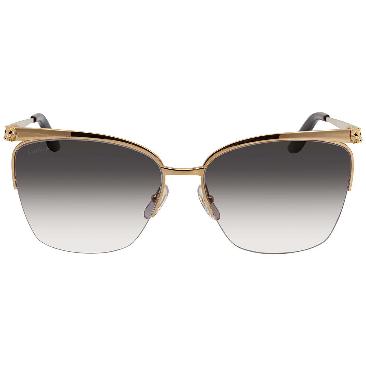 cartier panthere de cartier grey gradient rectangular ladies sunglasses ct0124s 001 59 cartier panthere de cartier grey gradient rectangular ladies sunglasses ct0124s 001 59