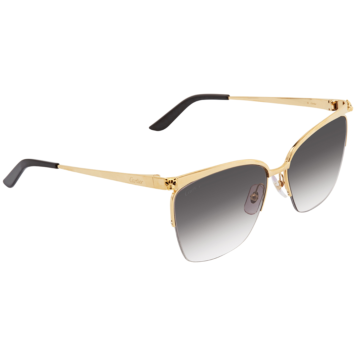 cartier panthere de cartier grey gradient rectangular ladies sunglasses ct0124s 001 59 cartier panthere de cartier grey gradient rectangular ladies sunglasses ct0124s 001 59