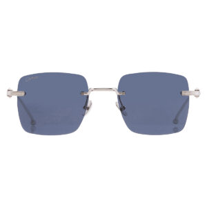 cartier pasha de cartier blue square men's titanium sunglasses ct0403s 001 52