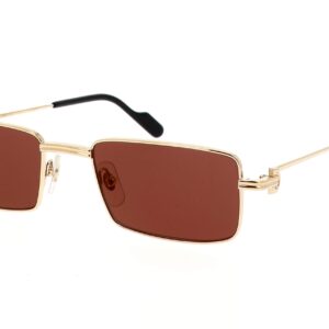 cartier red rectangular ladies sunglasses ct0501s 006 54