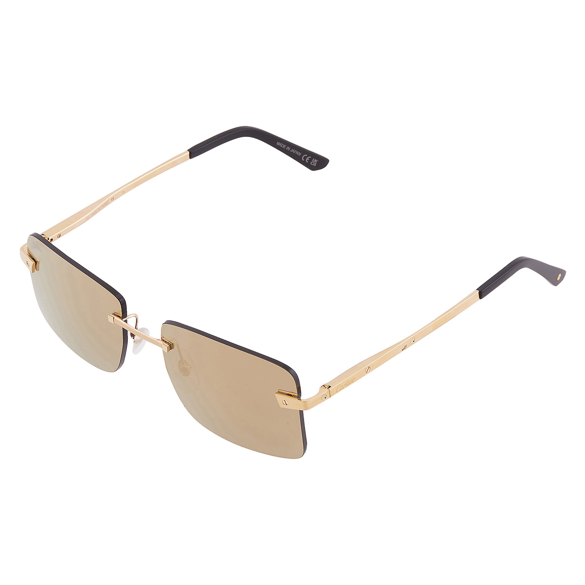 cartier santos de cartier brown grey rectangular men's sunglasses ct0033rs 001 57 cartier santos de cartier brown grey rectangular men's sunglasses ct0033rs 001 57