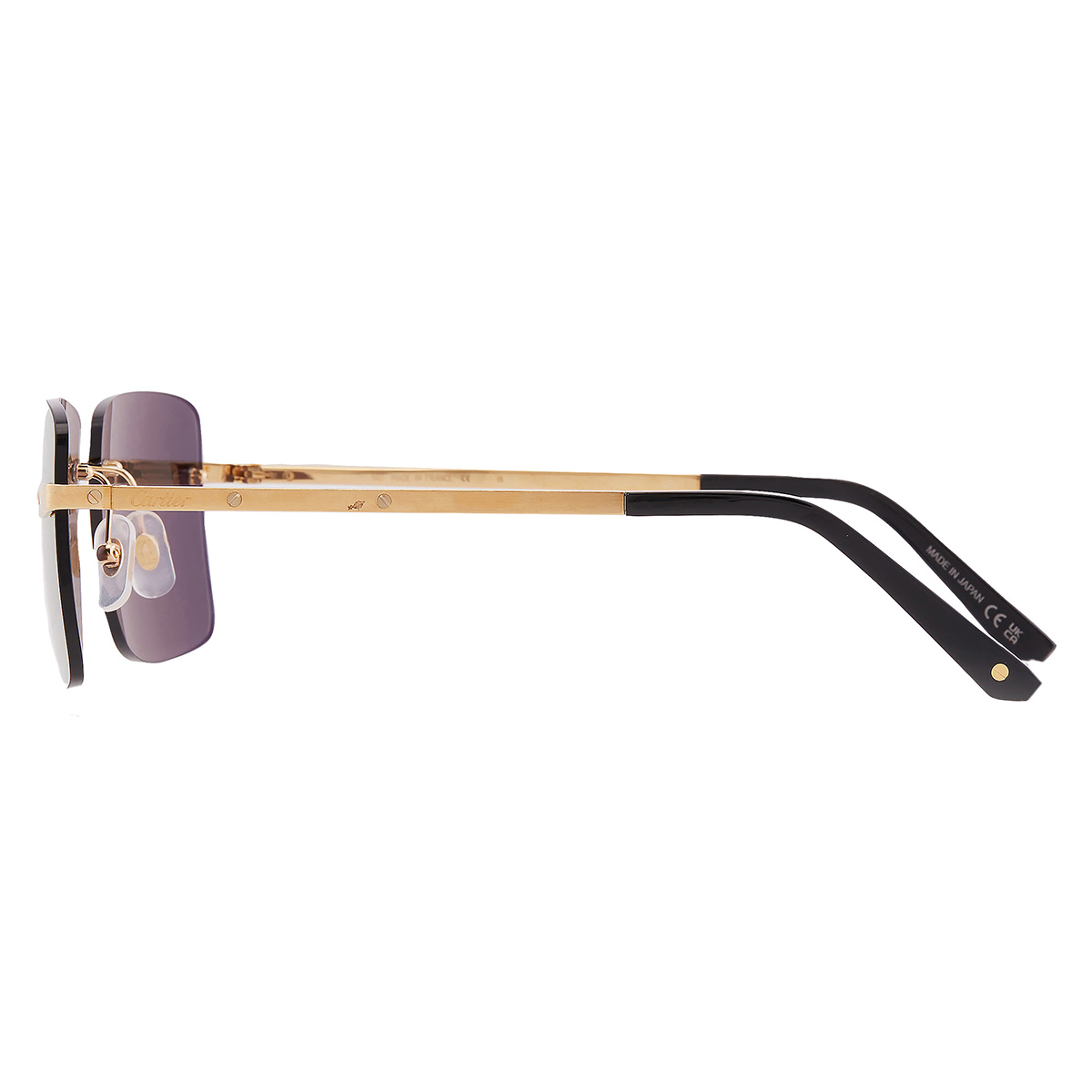 cartier santos de cartier brown grey rectangular men's sunglasses ct0033rs 001 57 cartier santos de cartier brown grey rectangular men's sunglasses ct0033rs 001 57