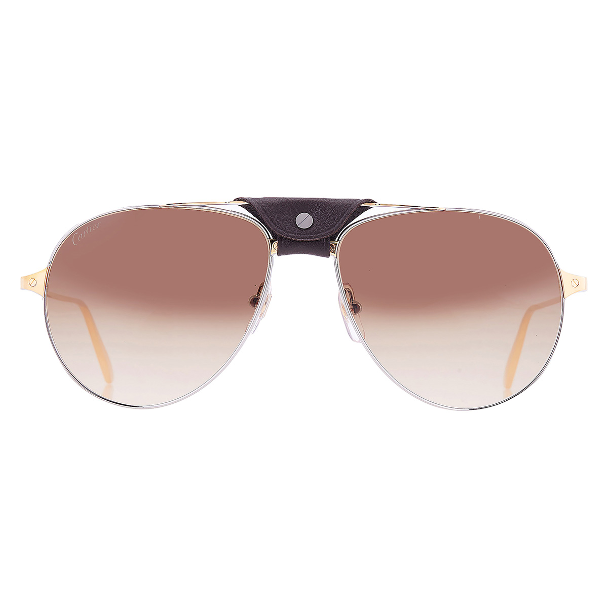 cartier santos de cartier brown pilot men's sunglasses ct0038s 004 59 cartier santos de cartier brown pilot men's sunglasses ct0038s 004 59