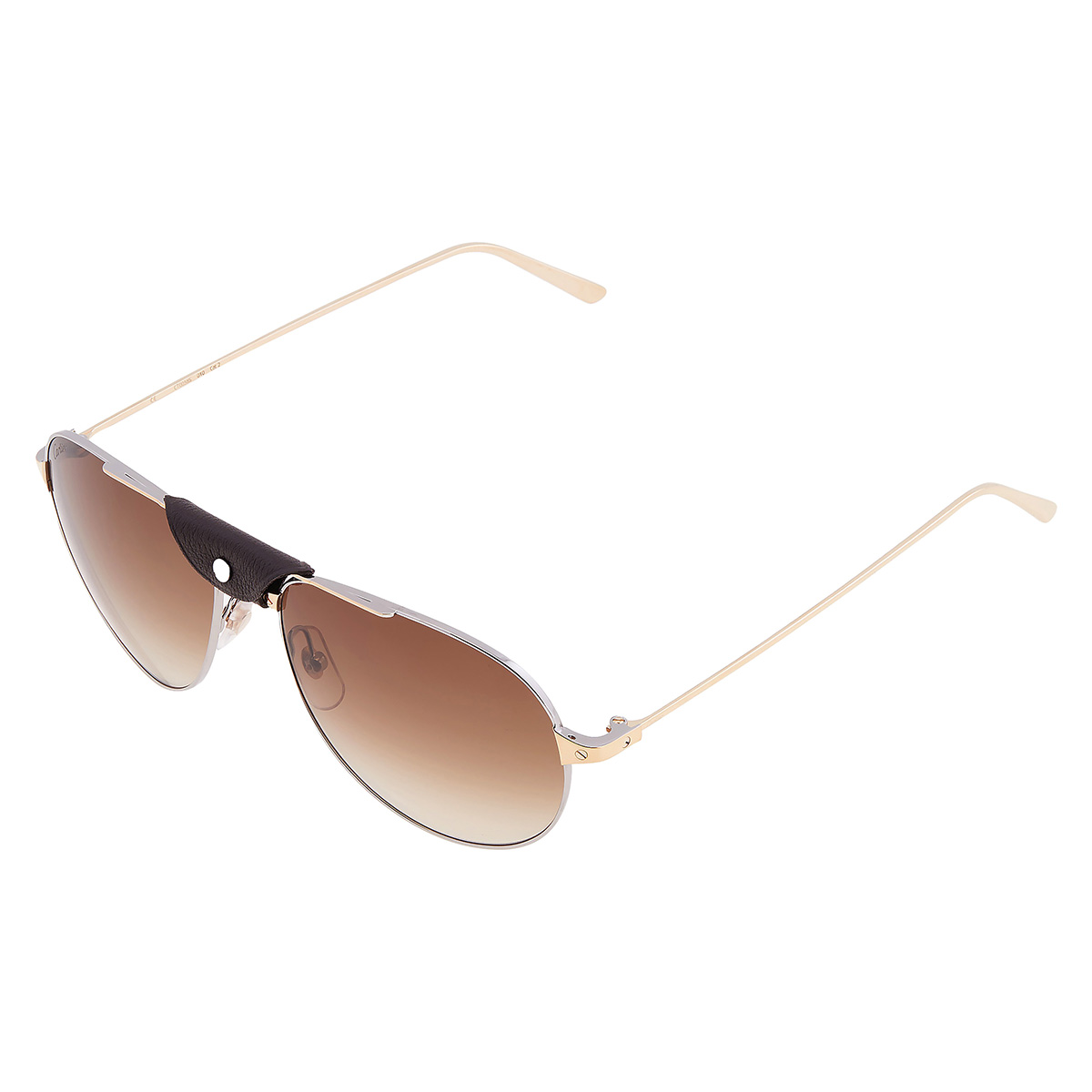 cartier santos de cartier brown pilot men's sunglasses ct0038s 010 59 cartier santos de cartier brown pilot men's sunglasses ct0038s 010 59