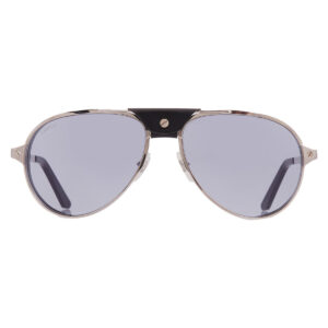 Home cartier santos de cartier grey multitreatment pilot men's sunglasses ct0296s 002 61