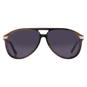 cartier santos de cartier grey pilot men's sunglasses ct0105s 003 60