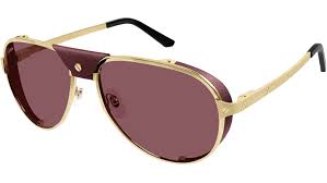 Home cartier santos de cartier polarized burgundy pilot men's sunglasses ct0296s 006 61