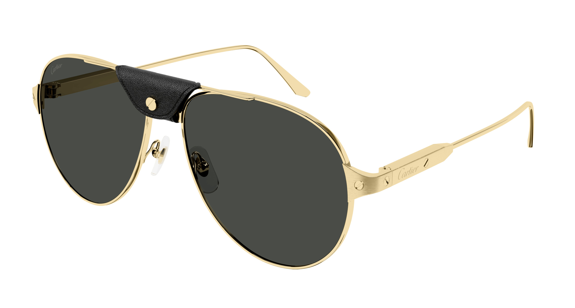 cartier santos de cartier polarized grey pilot men's sunglasses ct0387s 001 60 cartier santos de cartier polarized grey pilot men's sunglasses ct0387s 001 60