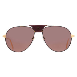 Home cartier santos de cartier red pilot men's sunglasses ct0038s 002 59