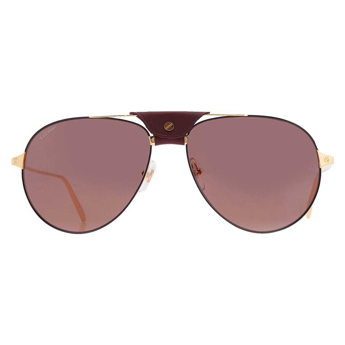 cartier santos de cartier red pilot men's sunglasses ct0038s 006 61 cartier santos de cartier red pilot men's sunglasses ct0038s 006 61