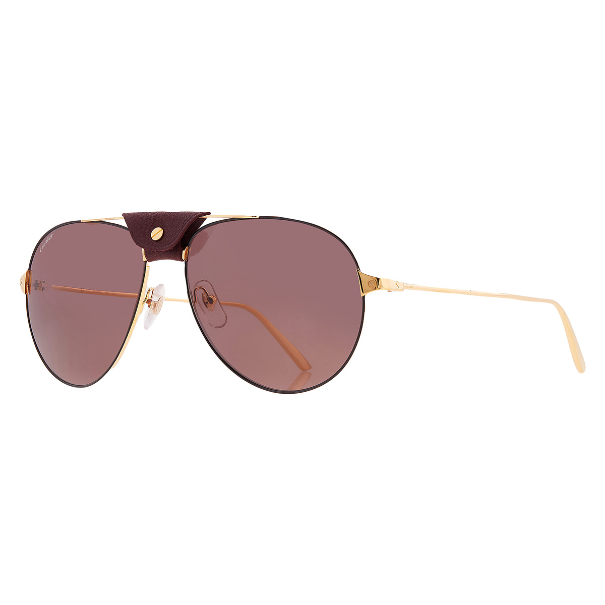 cartier santos de cartier red pilot men's sunglasses ct0038s 006 61 cartier santos de cartier red pilot men's sunglasses ct0038s 006 61