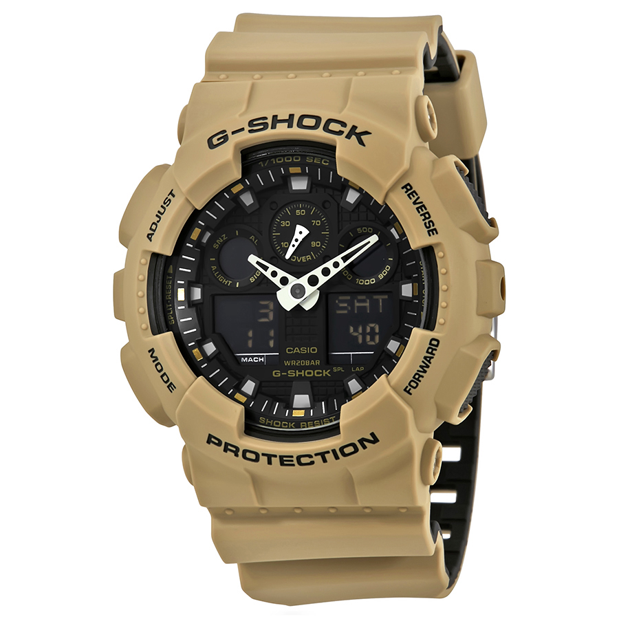 casio g shock black dial men's sand beige sports watch ga100l 8a casio g shock black dial men's sand beige sports watch ga100l 8a