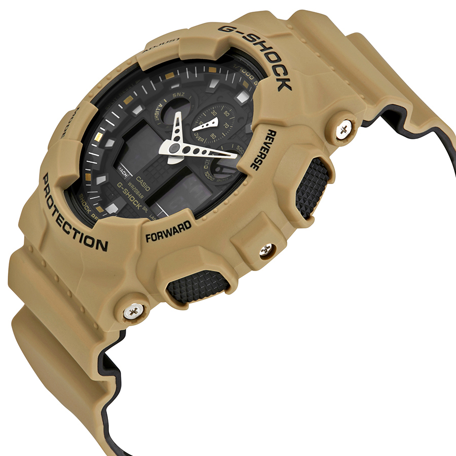 casio g shock black dial men's sand beige sports watch ga100l 8a casio g shock black dial men's sand beige sports watch ga100l 8a