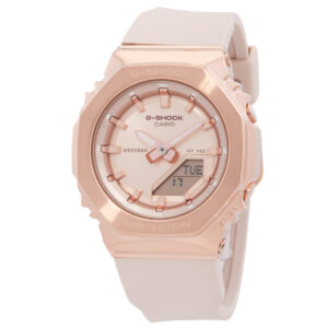 casio g shock alarm quartz analog digital rose gold dial ladies watch gm s2110pg 4adr