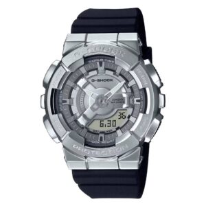 casio g shock alarm world time quartz analog digital silver dial ladies watch gm s110 1adr