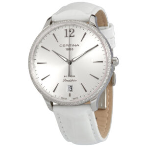 certina ds dream precidrive silver dial ladies watch c021.810.66.037.00