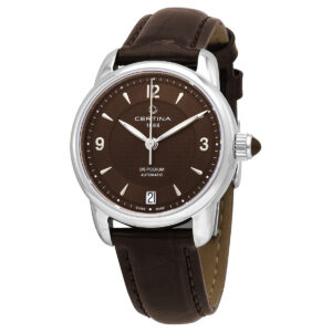 certina ds podium automatic brown dial ladies watch c025.207.16.297.00