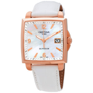 certina ds podium mother of pearl dial ladies watch c001.310.36.117.00