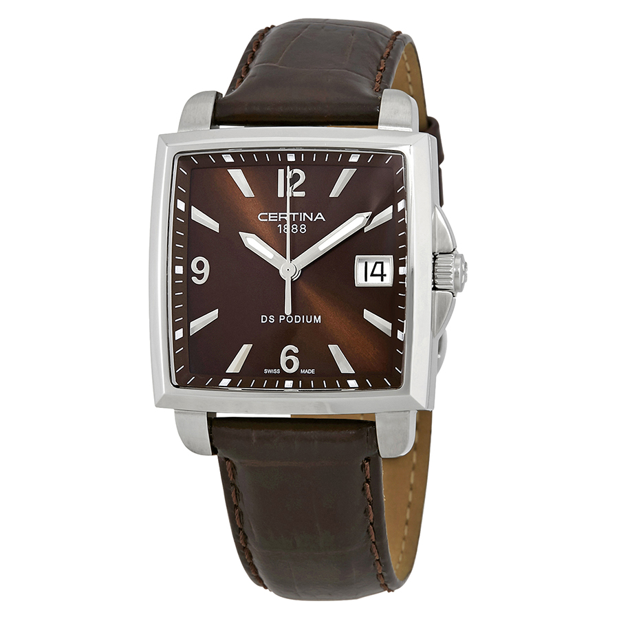 certina ds podium square brown dial ladies watch c001.310.16.297.00 certina ds podium square brown dial ladies watch c001.310.16.297.00