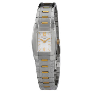 certina quartz white dial ladies watch c32271574426