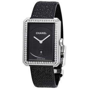 chanel boy friend black dial ladies watch h5318