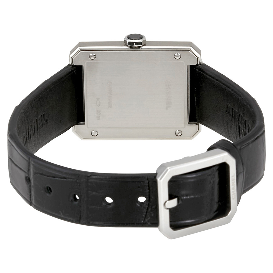 chanel boy friend black guilloche dial ladies watch h4883 chanel boy friend black guilloche dial ladies watch h4883