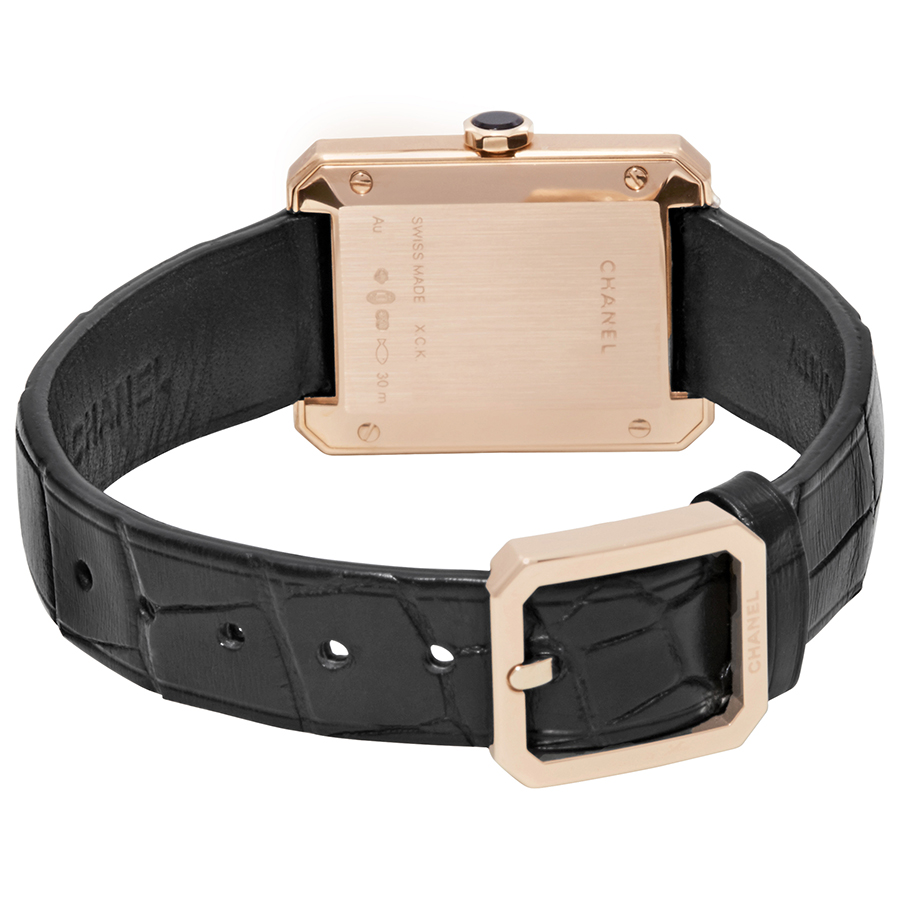 chanel boy friend ladies 18k beige gold watch h4886 chanel boy friend ladies 18k beige gold watch h4886
