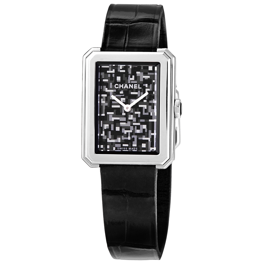 chanel boy friend tweed small quartz ladies watch h6127 chanel boy friend tweed small quartz ladies watch h6127