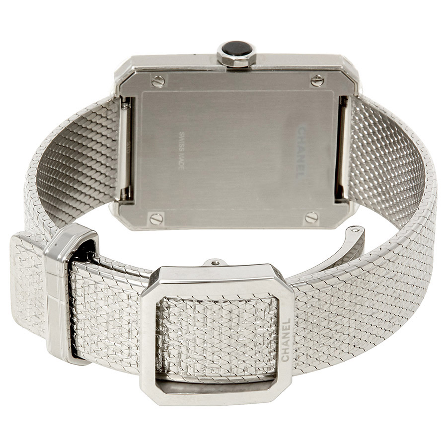 chanel boyfriend black guilloche dial ladies watch h4878 chanel boyfriend black guilloche dial ladies watch h4878