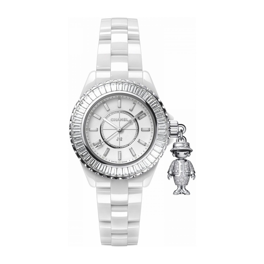 chanel j12 acte ii quartz diamond white dial ladies watch h6501 chanel j12 acte ii quartz diamond white dial ladies watch h6501