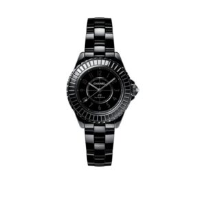 chanel j12 automatic black dial ladies watch h6784