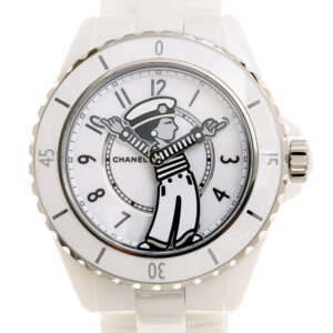 chanel j12 automatic chronometer white dial ladies watch h7481