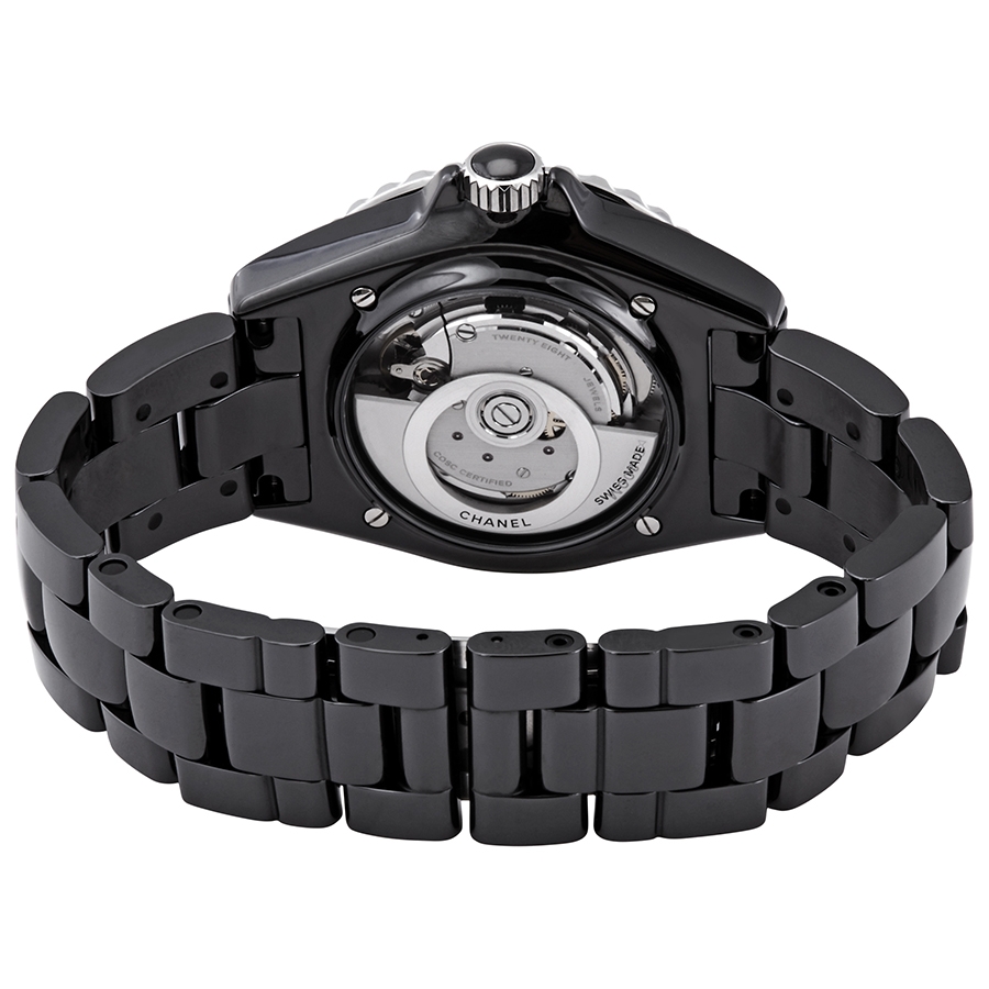 chanel j12 automatic diamond black dial ladies watch h5702 chanel j12 automatic diamond black dial ladies watch h5702