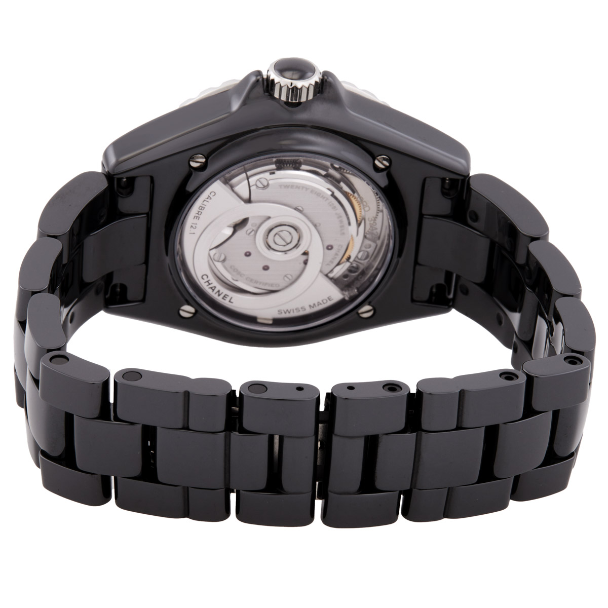 chanel j12 automatic diamond black dial ladies watch h6526 chanel j12 automatic diamond black dial ladies watch h6526