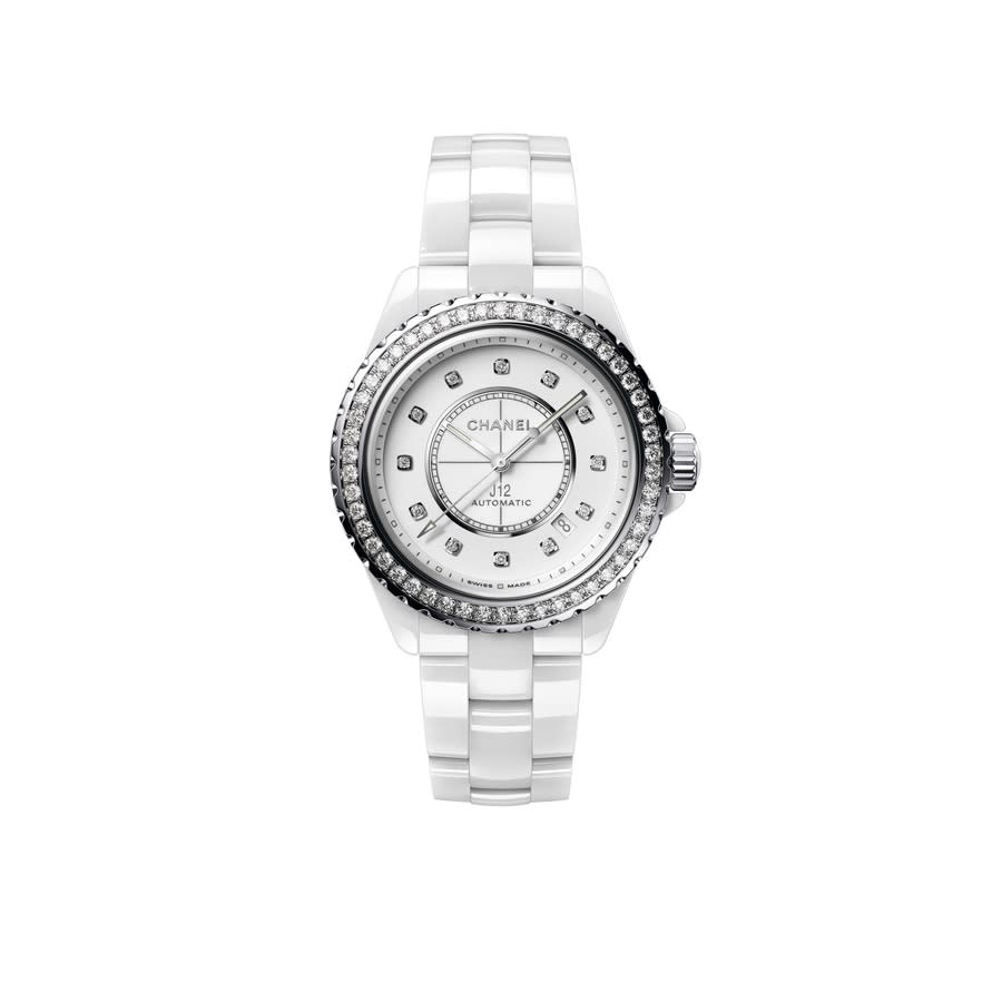 chanel j12 automatic diamond white dial ladies watch h7189 chanel j12 automatic diamond white dial ladies watch h7189