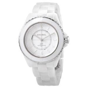 chanel j12 automatic white dial ladies watch h6186