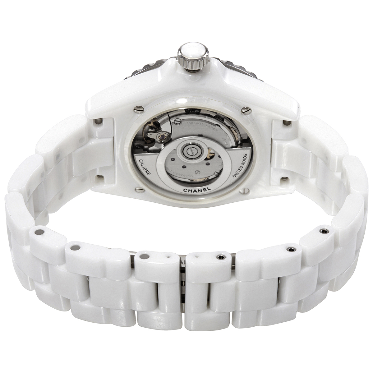 chanel j12 automatic white dial ladies watch h6186 chanel j12 automatic white dial ladies watch h6186