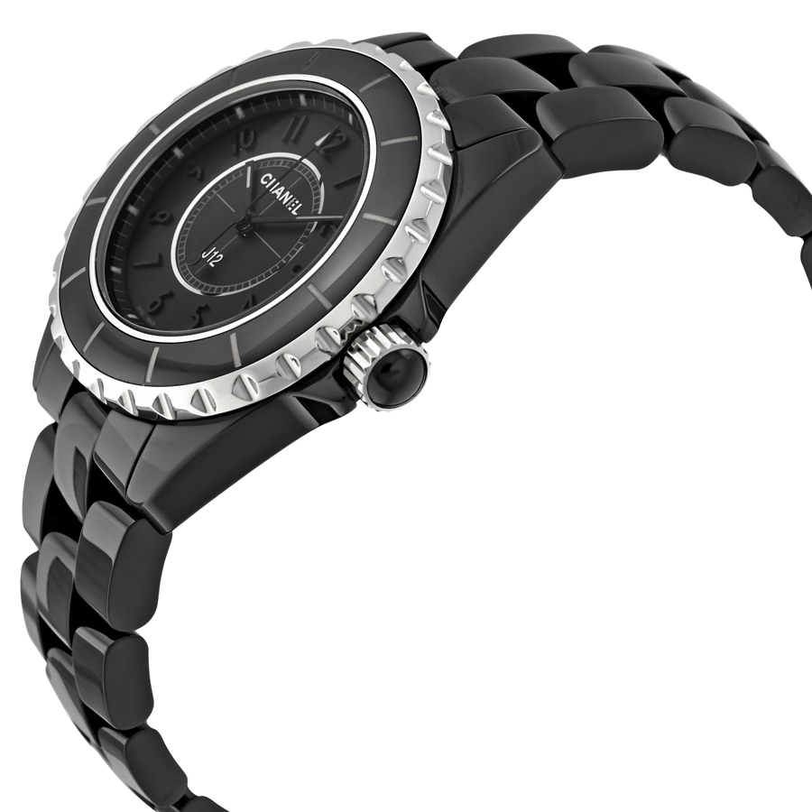 chanel j12 black dial black ceramic ladies watch h3828 chanel j12 black dial black ceramic ladies watch h3828