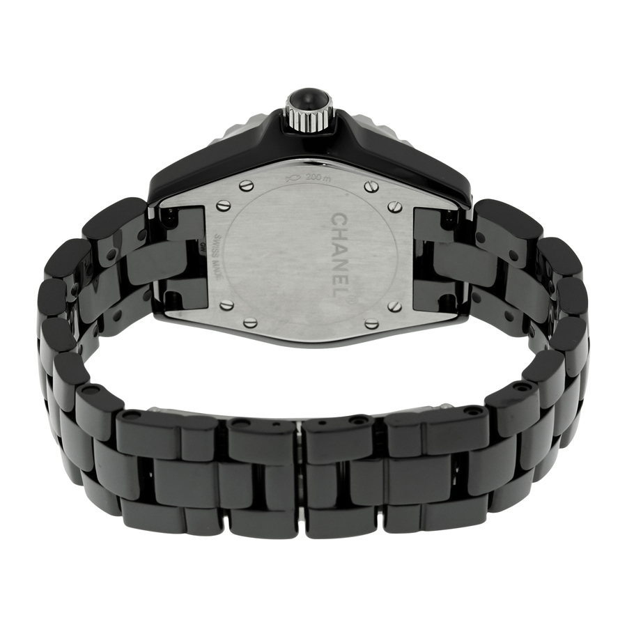 chanel j12 black dial black ceramic ladies watch h3828 chanel j12 black dial black ceramic ladies watch h3828