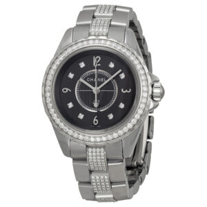 chanel j12 chromatic automatic grey dial titanium and ceramic ladies watch h3105