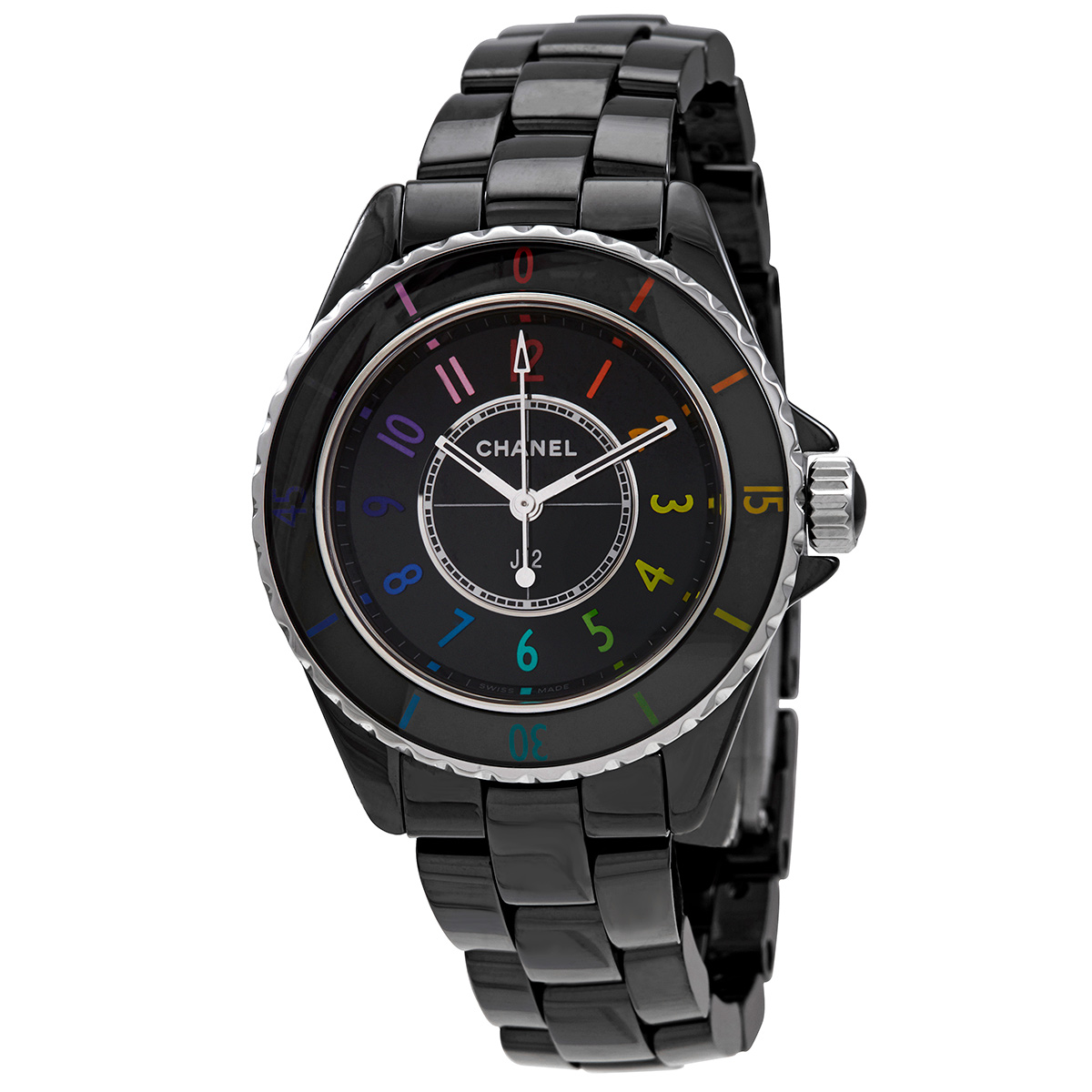 chanel j12 electro quartz black dial ladies watch h7121 chanel j12 electro quartz black dial ladies watch h7121