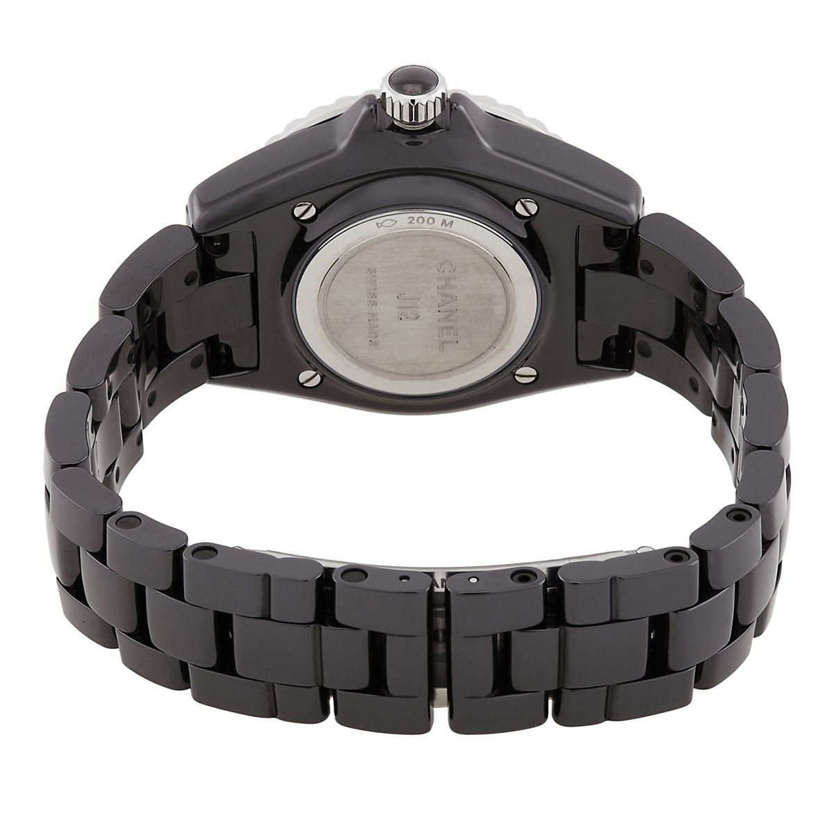 chanel j12 phantom quartz black dial ladies watch h6346 chanel j12 phantom quartz black dial ladies watch h6346